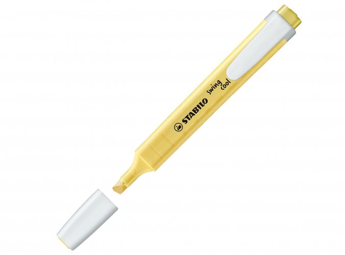 Korostuskynä Stabilo Swing Cool pastellinkeltainen, hinta 0,94€