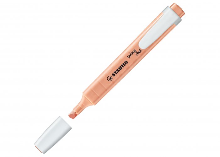 Korostuskynä Stabilo Swing Cool pastellinpersikka, hinta 0,94€