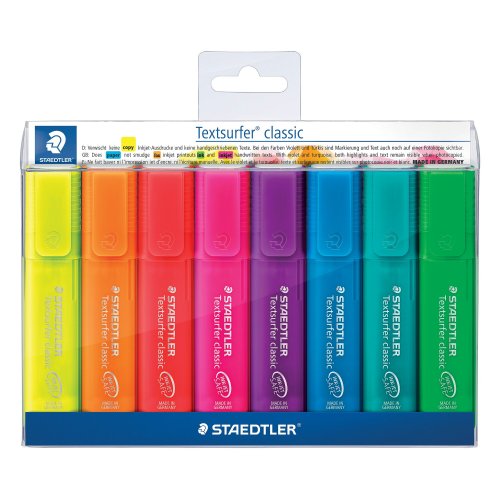 Korostuskynä Staedtler textsurfer rainbow viisto 1-5mm värilaj. 8kpl, hinta 11,14€