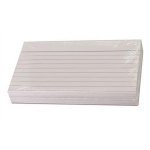 Kortistokortti A6 viivaus valkoinen /100