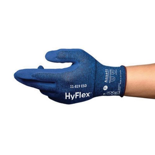 Kosketusnäyttökäsine Ansell 11-819 hyflex esd koko 9, hinta 4,68€