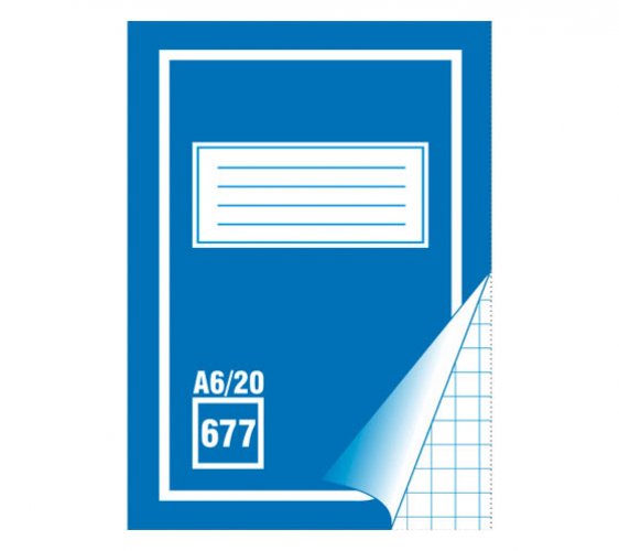 Kouluvihko 677 ruudutettu A6/20, hinta 0,18€