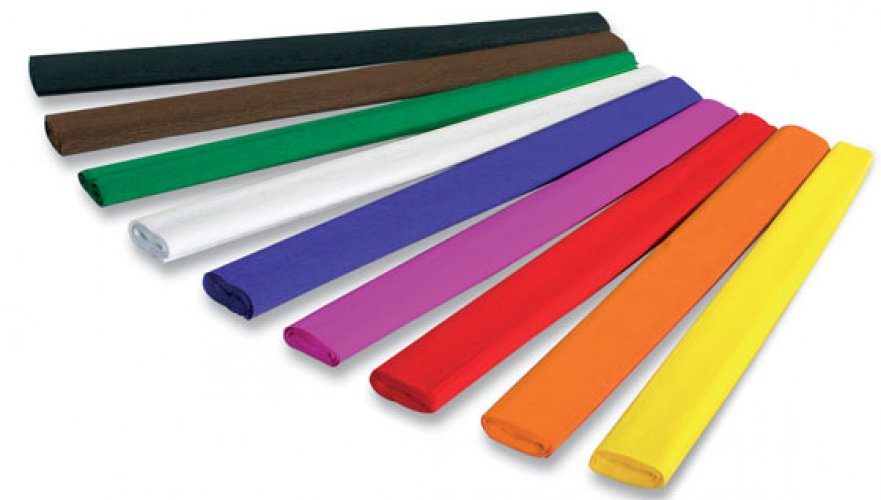 Kreppipaperi 50 x 250 cm värilajitelma /10, hinta 3,67€