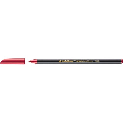 Kuitukärkikynä edding 1200 metallipunainen, hinta 4,81€