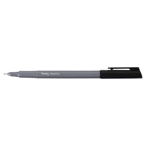 Kuitukärkikynä Lyreco 0,3mm musta, hinta 1,70€