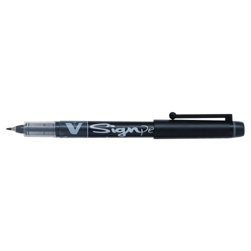 Kuitukärkikynä Pilot v sign pen 0,6mm musta, hinta 3,04€