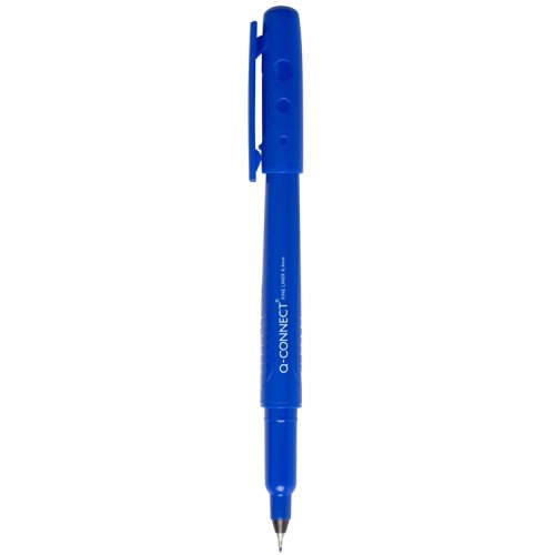 Kuitukärkikynä Q-CONNECT Fineliner 04 sininen, hinta 0,32€