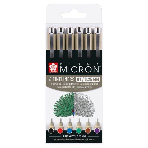 Kuitukärkikynä Sakura Pigma Micron 0, hinta 13,73€