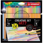 Kuitukärkikynä Stabilo Creative Set Pen 68 + Point 88