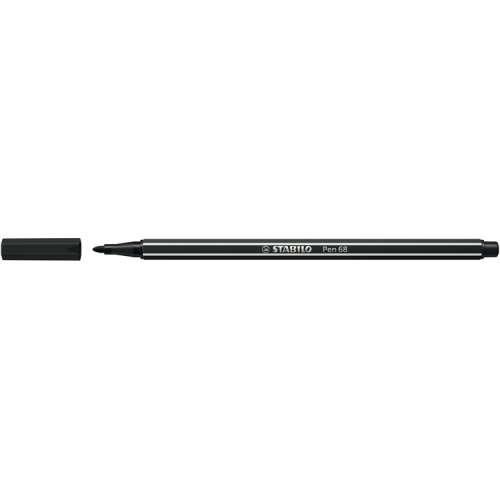 Kuitukärkikynä STABILO Pen 68 musta, hinta 0,75€