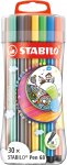 Kuitukärkikynä Stabilo Pen 68 värilajitelma 30 kpl