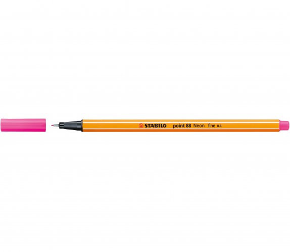 Kuitukärkikynä STABILO Point 88 neonpinkki, hinta 0,55€