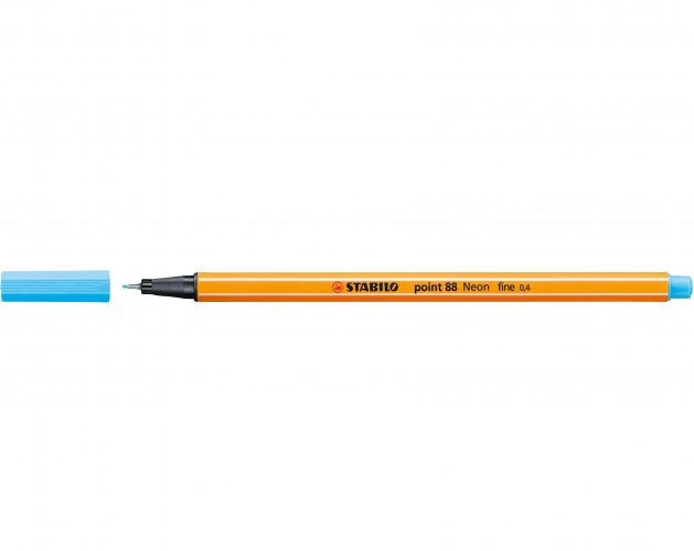 Kuitukärkikynä STABILO Point 88 neonsininen, hinta 0,55€