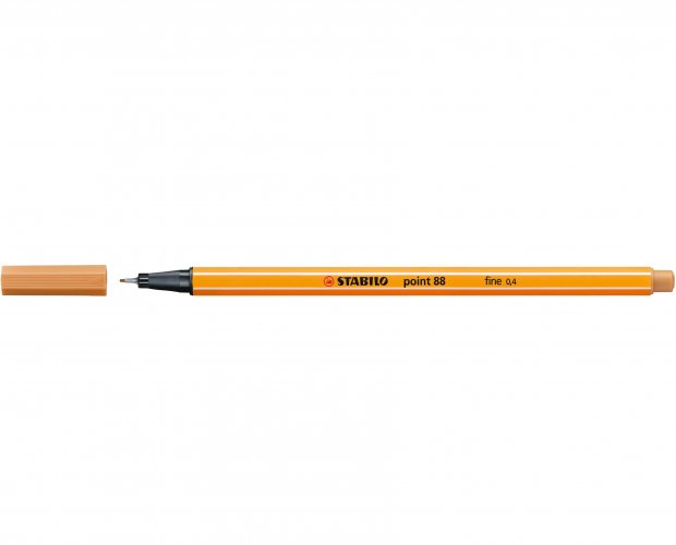 Kuitukärkikynä STABILO Point 88 tummanokra, hinta 0,55€