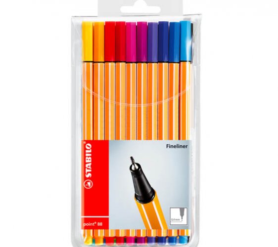 Kuitukärkikynä STABILO Point 88 värilajitelma /20, hinta 12,40€