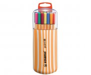 Kuitukärkikynä Stabilo Point 88 värilajitelma 20 + kotelo