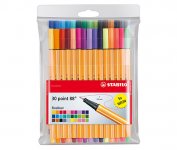 Kuitukärkikynä STABILO Point 88 värilajitelma /25+5