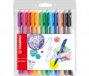 Kuitukärkikynä Stabilo pointMax värilajitelma 12 kpl