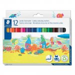 Kuitukärkikynä Staedtler noris club jumbo 340 3mm värilajitelma 12kpl