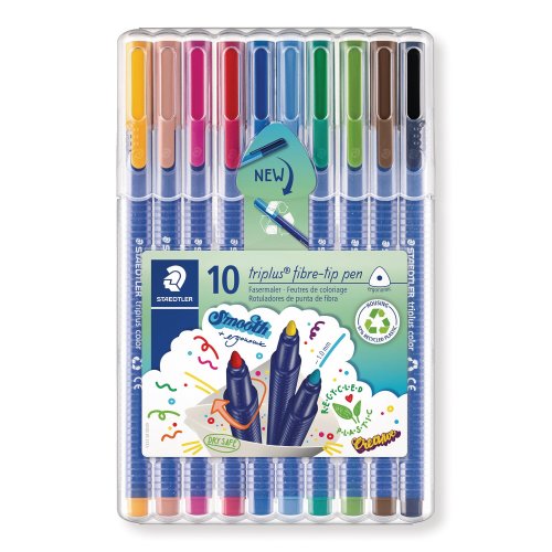 Kuitukärkikynä Staedtler triplus 323 1,0 mm 10kpl, hinta 12,08€