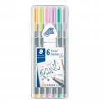 Kuitukärkikynä Staedtler triplus 334 0,3mm pastellivärivalikoima 6kpl