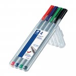 Kuitukärkikynä Staedtler triplus 334 0,3mm värilajitelma 4kpl