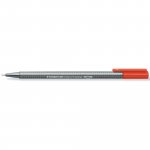 Kuitukärkikynä Staedtler triplus 334-2 0,3mm punainen