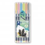 Kuitukärkikynä Staedtler triplus 334s 0,3mm pastellivärivalikoima 6kpl