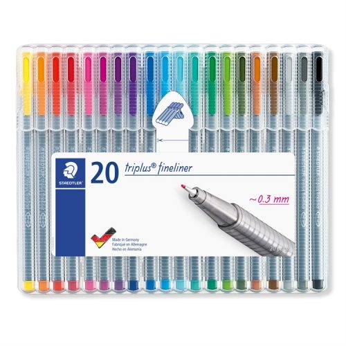Kuitukärkikynä Staedtler Triplus fineliner 334 /20, hinta 9,15€