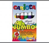 Huopakynä CARIOCA Jumbo värilajitelma /6