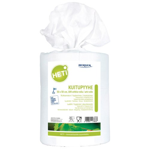 Kuitupyyhe Heti 50x50 cm, 100 arkkia 100kpl, hinta 28,04€