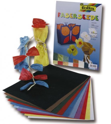 Kuitusilkkipaperi Folia 47 x 64 cm 25G värilajitelma /10, hinta 16,22€