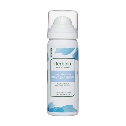 Kuivashampoo Herbina hajusteeton 50 ml, hinta 2,61€