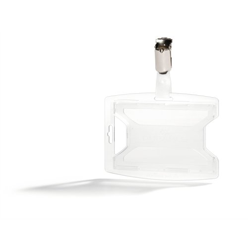 Kulkukorttikotelo Durable reXycle 2 kortille kirkas + klipsi, hinta 4,08€