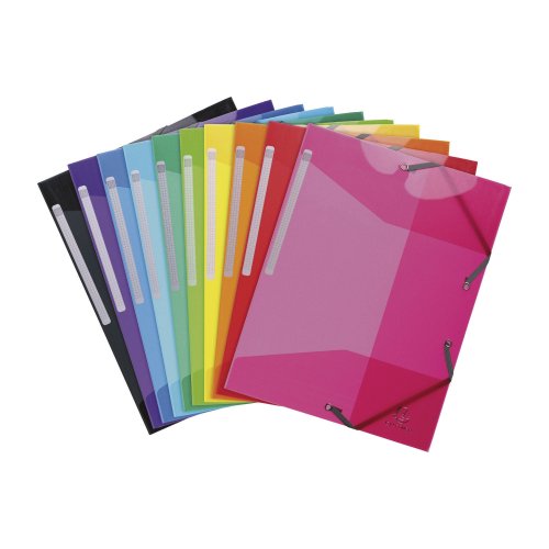 Kulmalukkokansio Exacompta iderama a4 pp värilajitelma 10kpl, hinta 28,27€