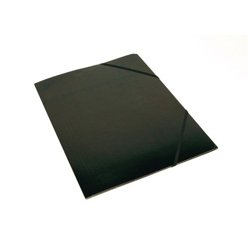 Kulmalukkokansio läpällinen a4 kartonki musta, hinta 0,94€