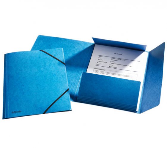 Kulmalukkokansio läpillä Esselte A4 390G sininen, hinta 1,48€