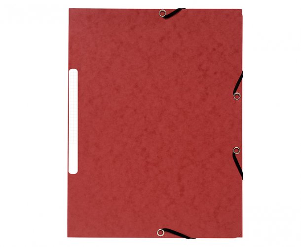 Kulmalukkokansio läpillä Exacompta A4 375G punainen, hinta 0,77€