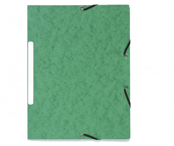 Kulmalukkokansio läpillä Exacompta A4 375G vihreä, hinta 0,77€