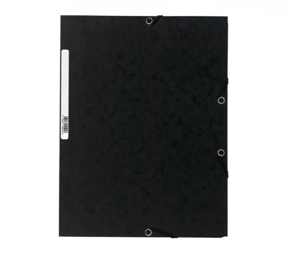 Kulmalukkokansio läpillä Exacompta A4 400 g musta, hinta 1,23€