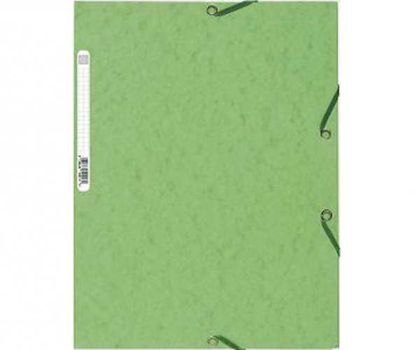Kulmalukkokansio läpillä Exacompta A4 400G lime, hinta 1,20€