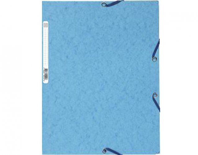 Kulmalukkokansio läpillä Exacompta A4 400G turkoosi, hinta 1,17€