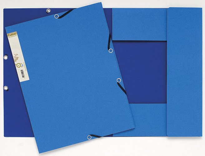 Kulmalukkokansio läpillä Exacompta A4 kierrätetty sininen, hinta 1,40€