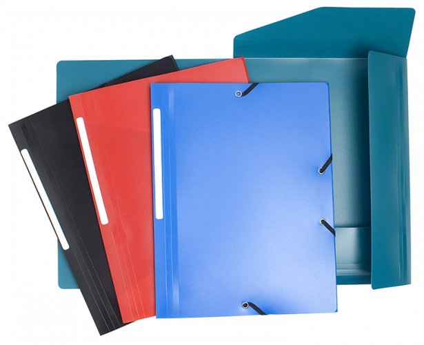 Kulmalukkokansio läpillä Exacompta A4 PP värilajitelma, hinta 1,23€