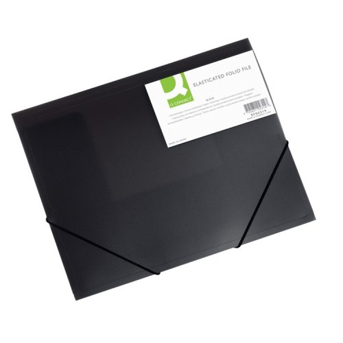Kulmalukkokansio Q-CONNECT A4 PP musta, hinta 0,86€