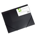 Kulmalukkokansio Q-CONNECT A4 PP musta