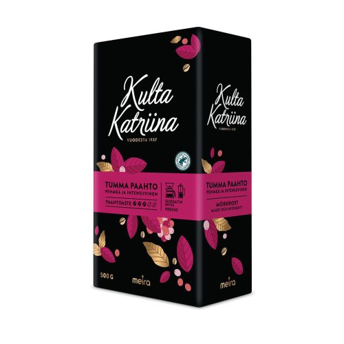 Kulta Katriina Kahvi suodatinjauhatus tumma paahto 500g, hinta 13,86€