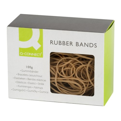 Kumilenkki Q-CONNECT no. 36 3 x 125 mm ruskea 500 g, hinta 3,88€