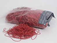 Kumilenkki Scriva ø 80 mm x 1,2 mm punainen 1 kg