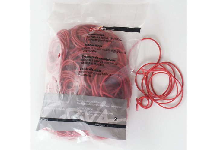 Kumilenkki Scriva ohut 2/95 mm punainen 100 g, hinta 0,78€